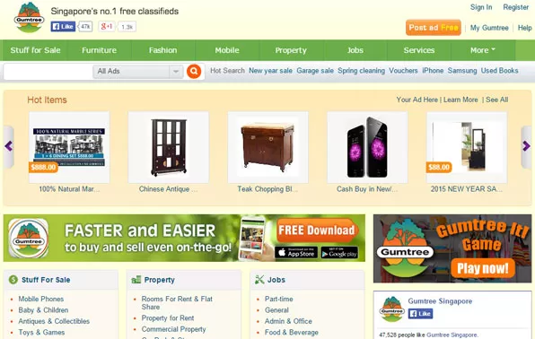 Gumtree Classified Ads Sites