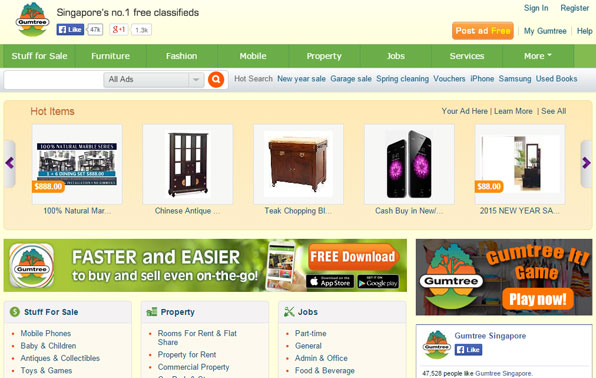 Gumtree Classified Ads Sites