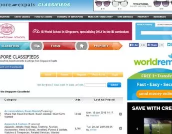 Singapore Expats Classifieds Website
