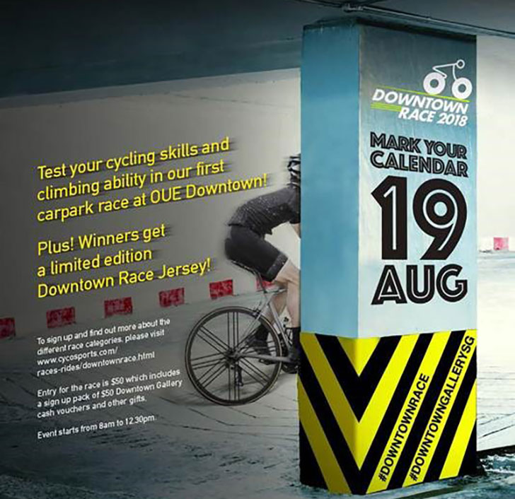 Downtown Gallery’s First-ever Carpark Cycling Race