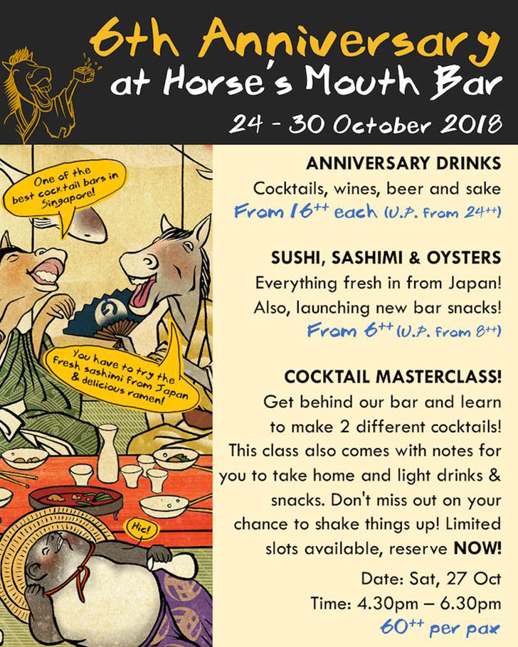 The Horse’s Mouth Bar’s 6th Anniversary