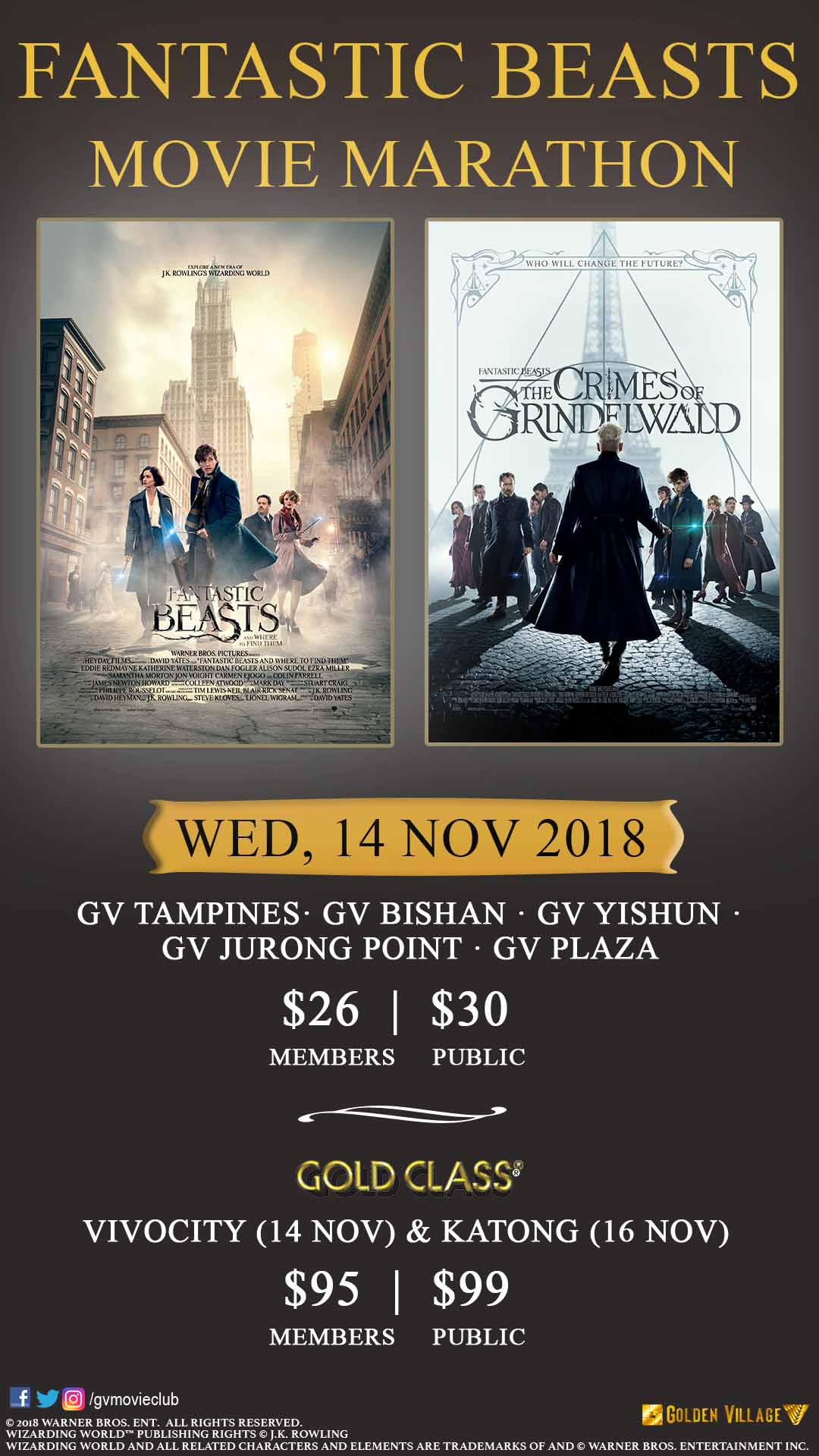 Fantastic Beasts Movie Marathon with GV