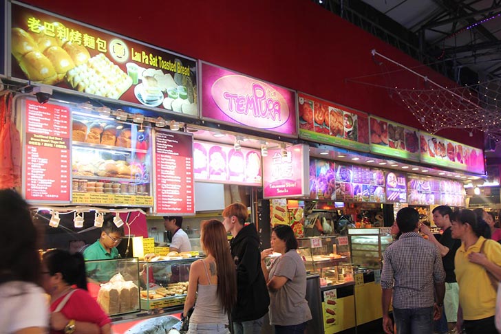 Bugis street food stalls