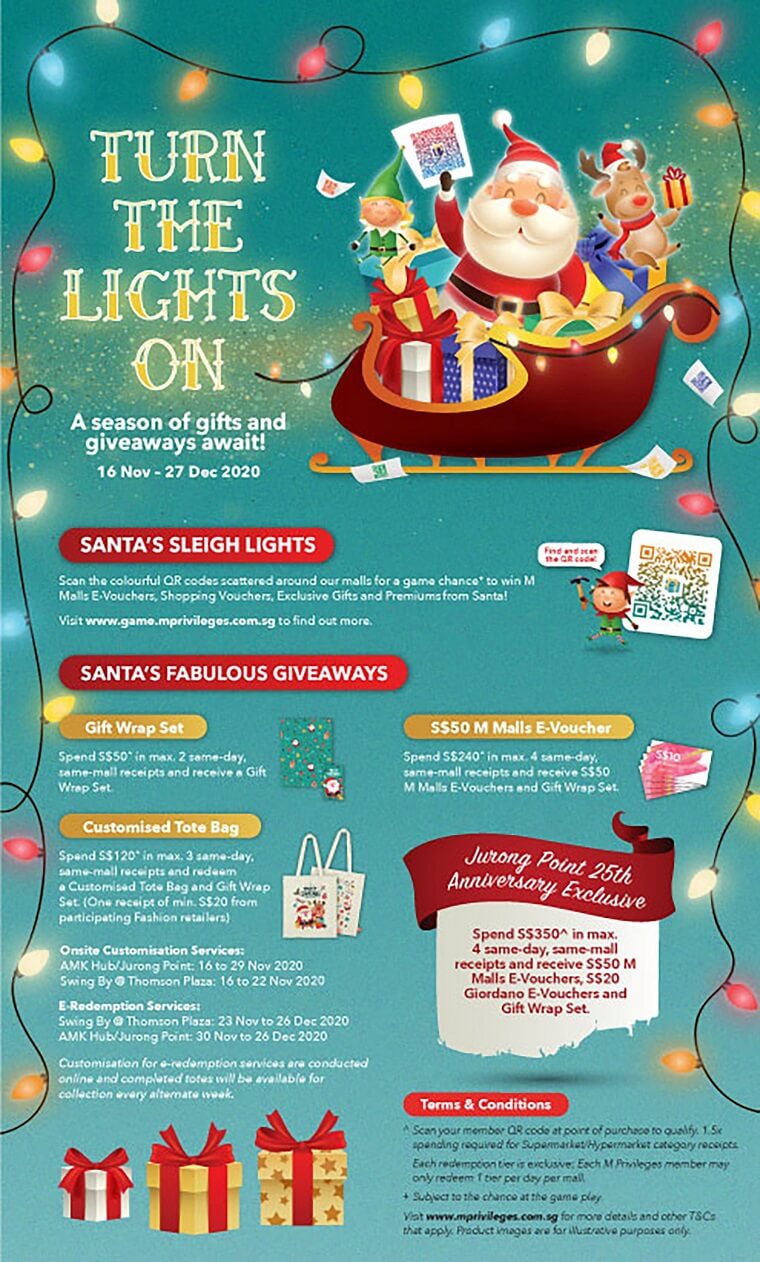 Turn the Lights On at M Malls this Christmas