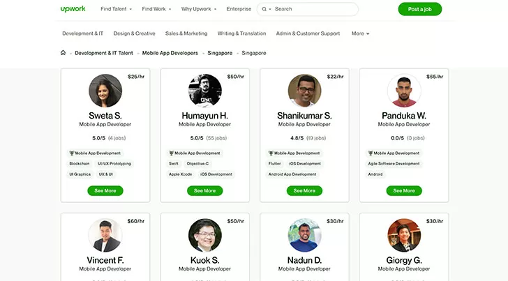 Working with a freelance app developer