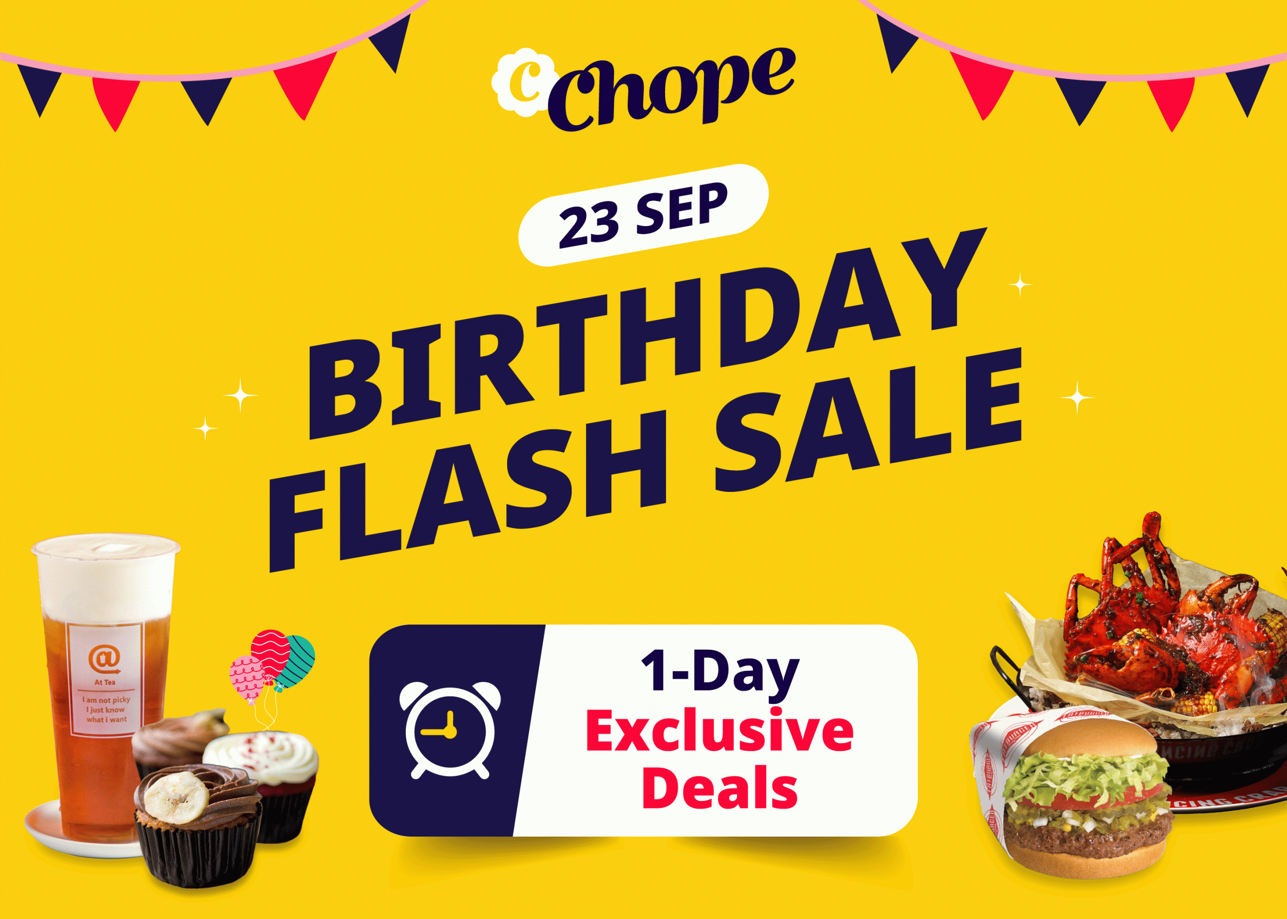 Chope Birthday Flash Sale