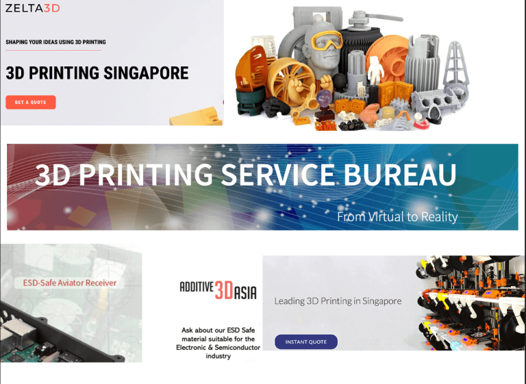 Best 3D Printing Services in Singapore