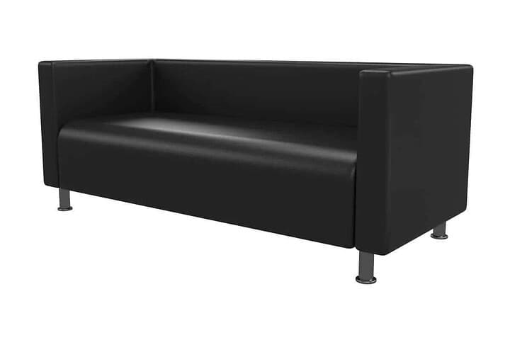 BRADFORD II LEATHER SOFA (METAL LEGS)