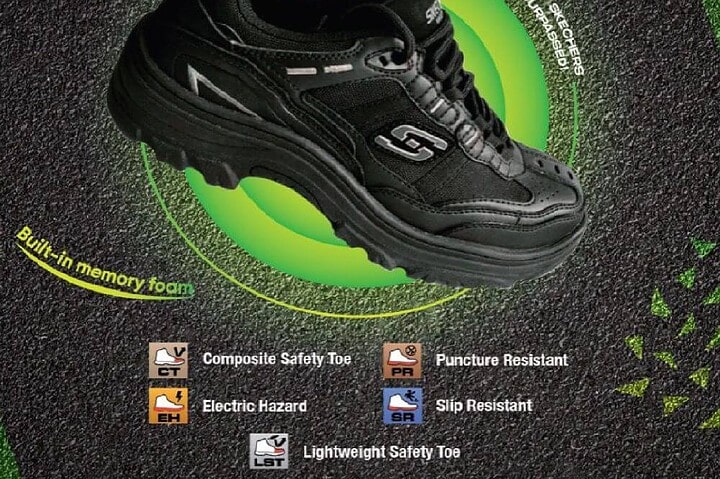 Sketchers Work 77013 Composite Toe Safety Shoes