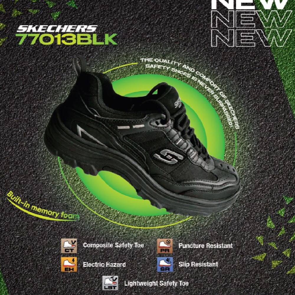 Sketchers Work 77013 Composite Toe Safety Shoes