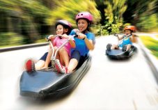 Luge Riding at Skyline Luge Singapore