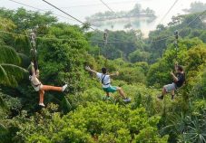 Ziplining at Mega Adventure Park