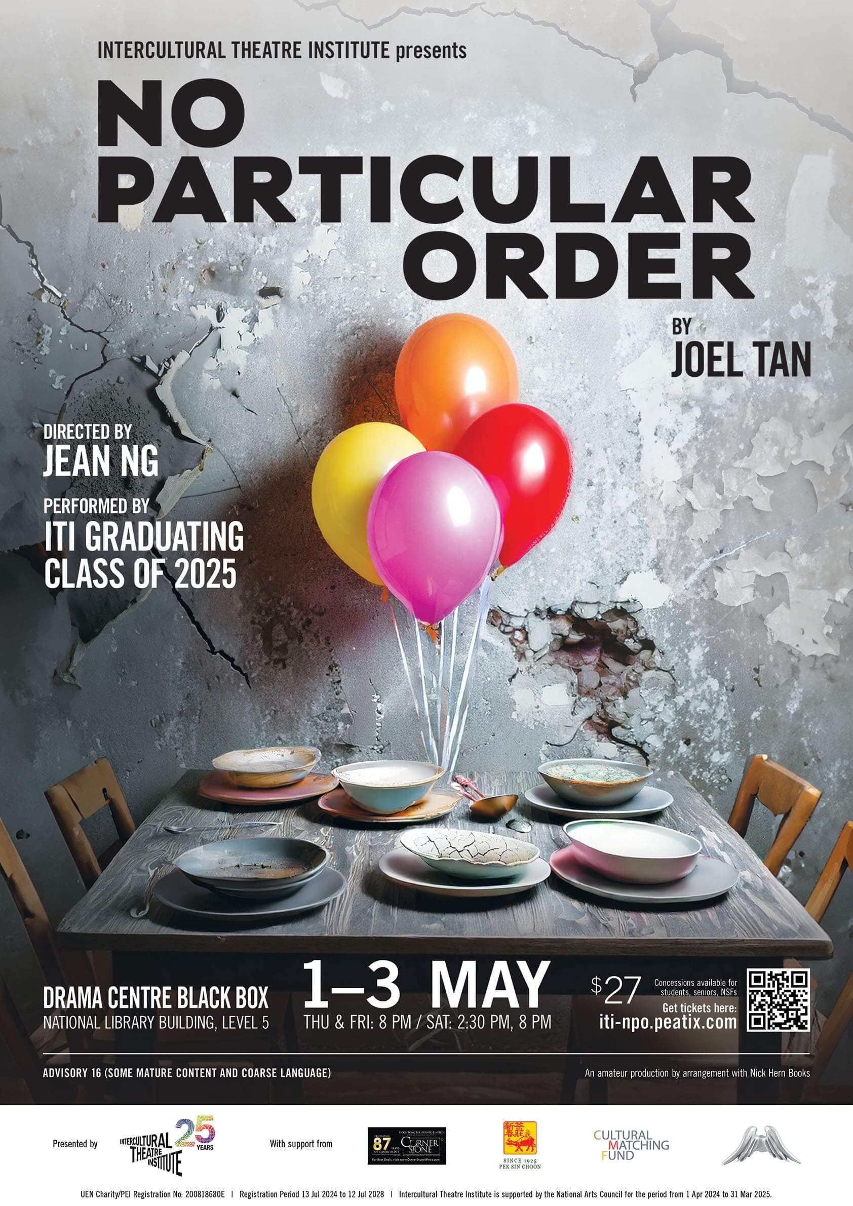 ITI Launches 25th Anniversary Celebrations with Joel Tan’s Apocalyptic Saga “No Particular Order”