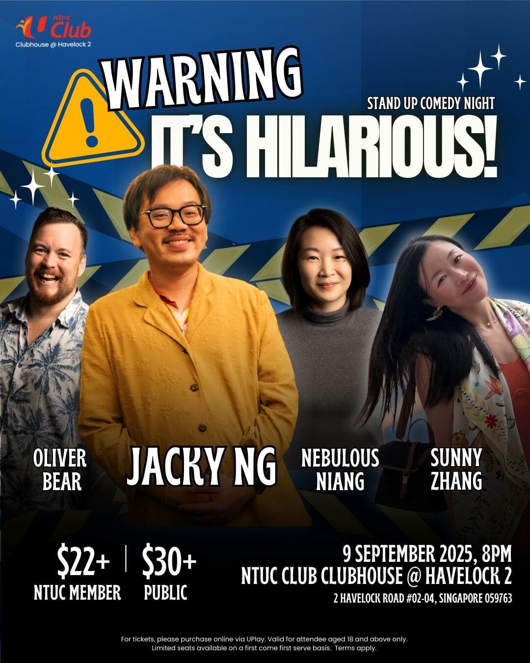 Comedy Night at NTUC Club Clubhouse @ Havelock 2