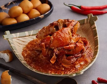 chilli crab dish with mantou by mellben restaurant