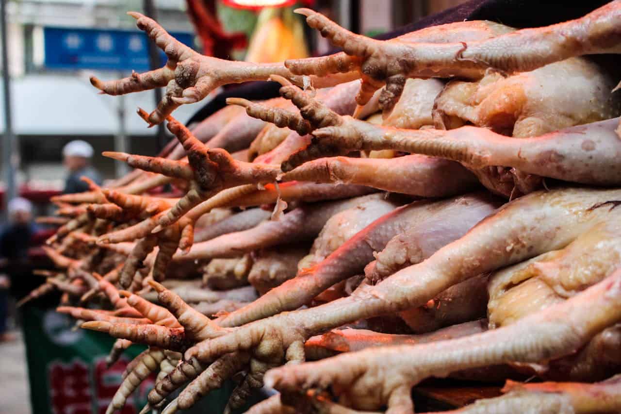 poultry store at wet market