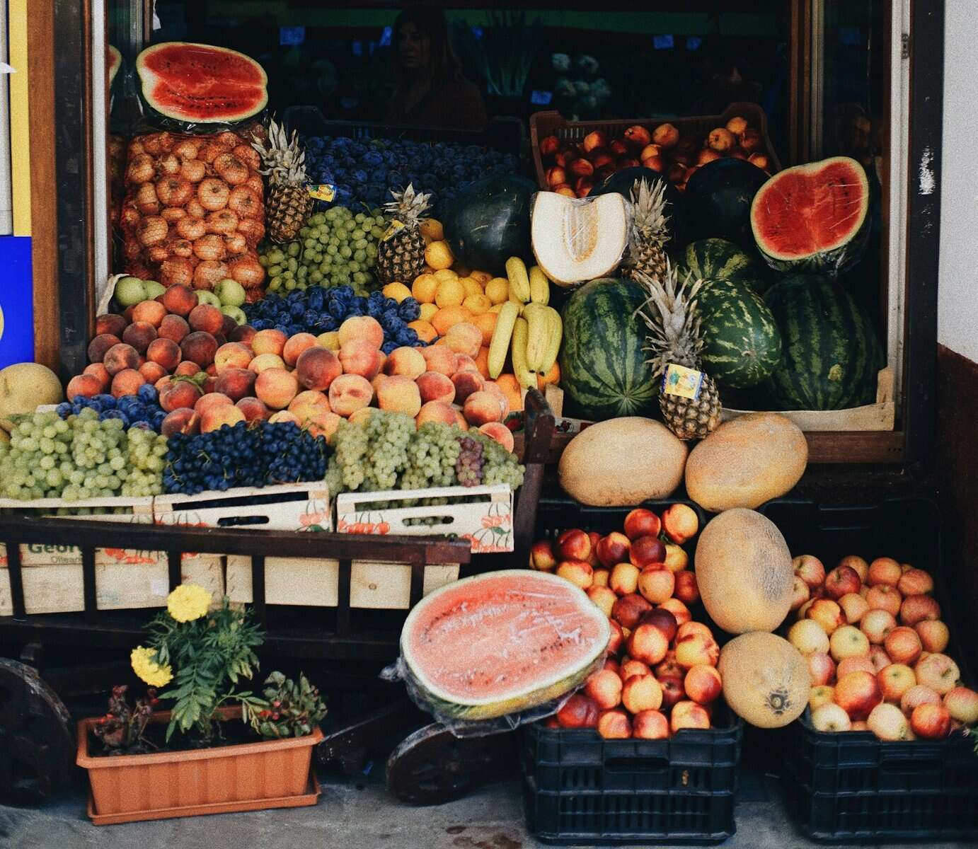 vegetable store at market